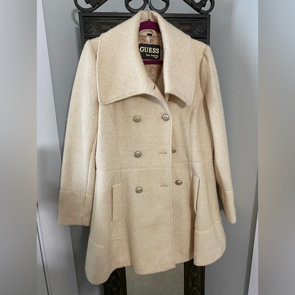 Guess wool coat with lining